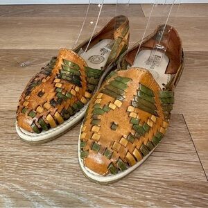Boho Leather Woven made in Mexico Women's Loafers